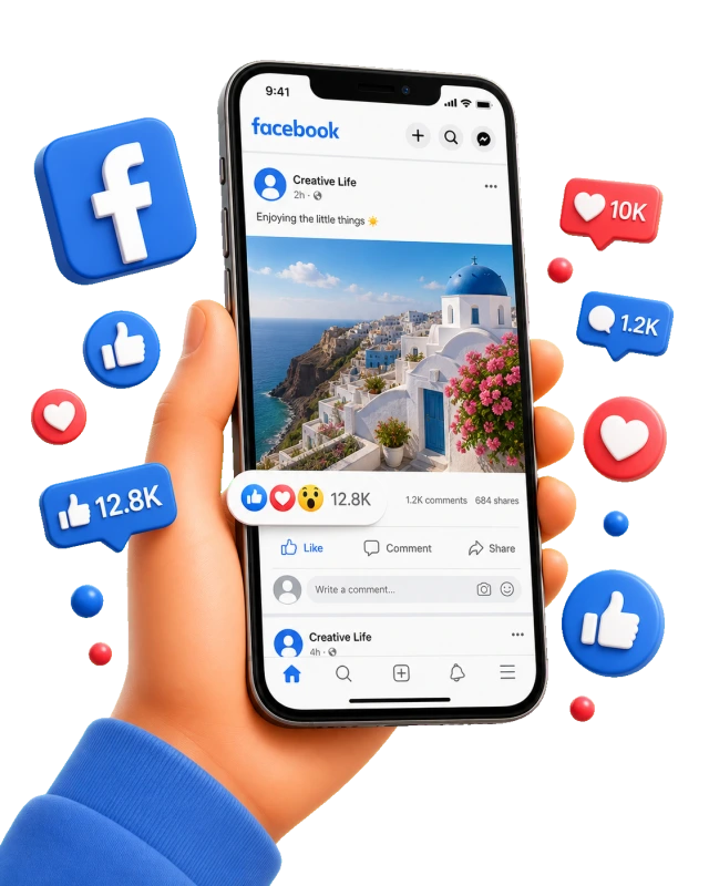 Lajky příspěvků Facebook